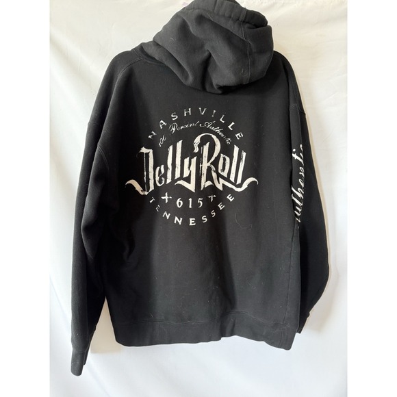 Jelly Roll Nashville Tennessee Men's Hoodie Black XL 100% Authentic - Picture 3 of 5